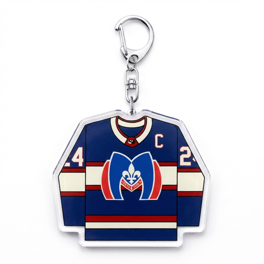 Heated Rivalry Keychain - Mini Jersey Keyrings | Rozanov Hollander 24