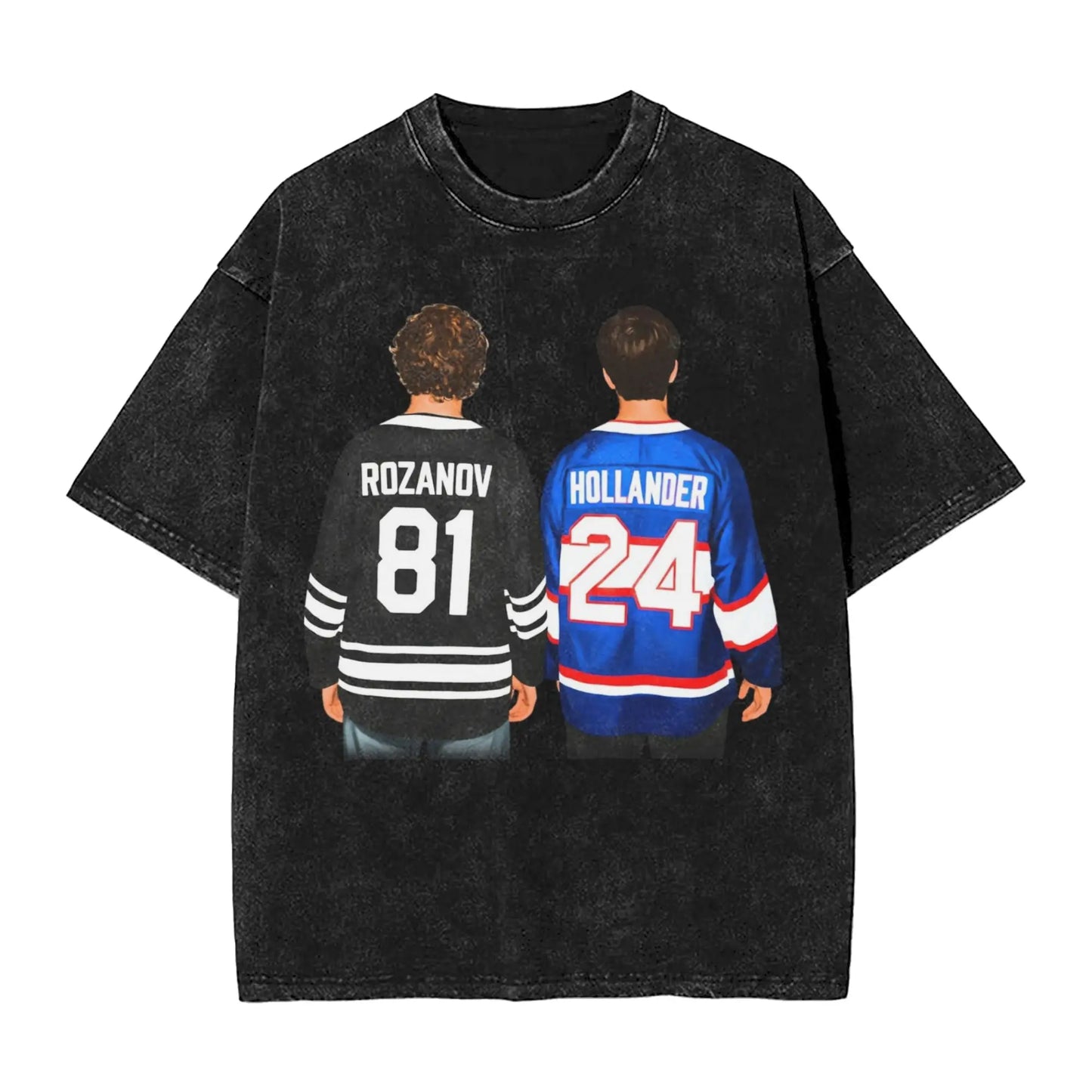 Heated Rivalry Graphic T-Shirt - Shane Hollander & Ilya Rozanov Tee | Book Merch