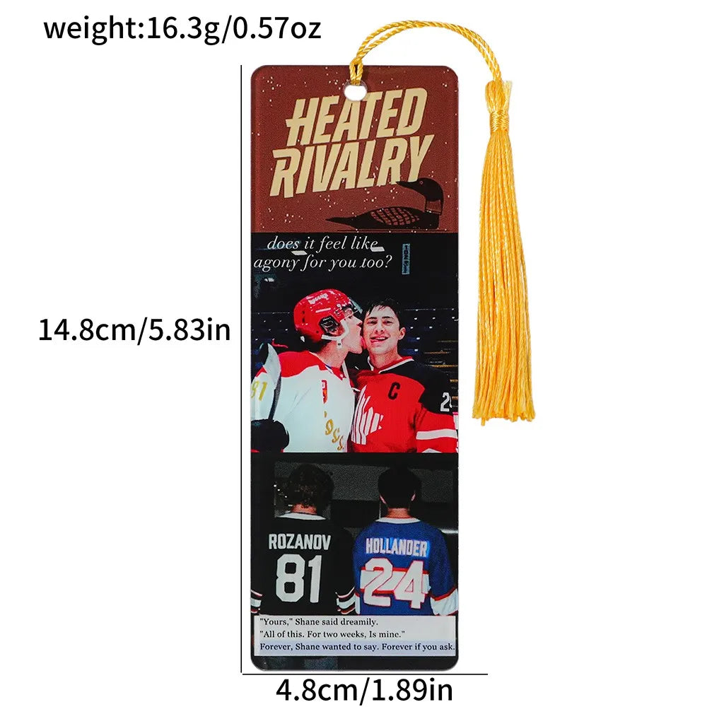 Heated Rivalry Acrylic Bookmarks - Premium Character Bookmarks Set