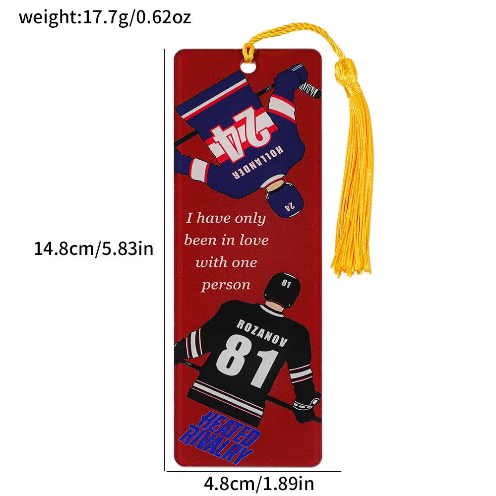 Heated Rivalry Acrylic Bookmarks - Premium Character Bookmarks Set