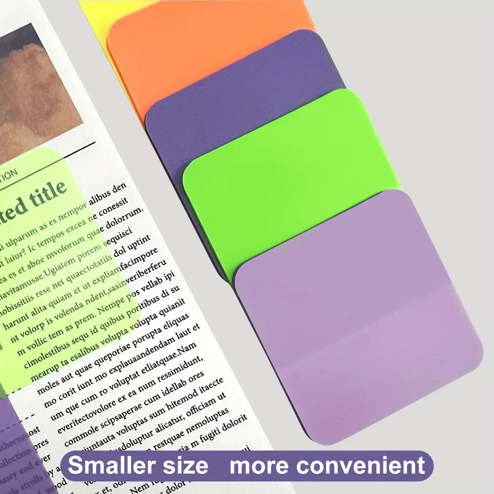 Transparent Sticky Notes for Book Annotation - 160 Sheets | 8 Colours