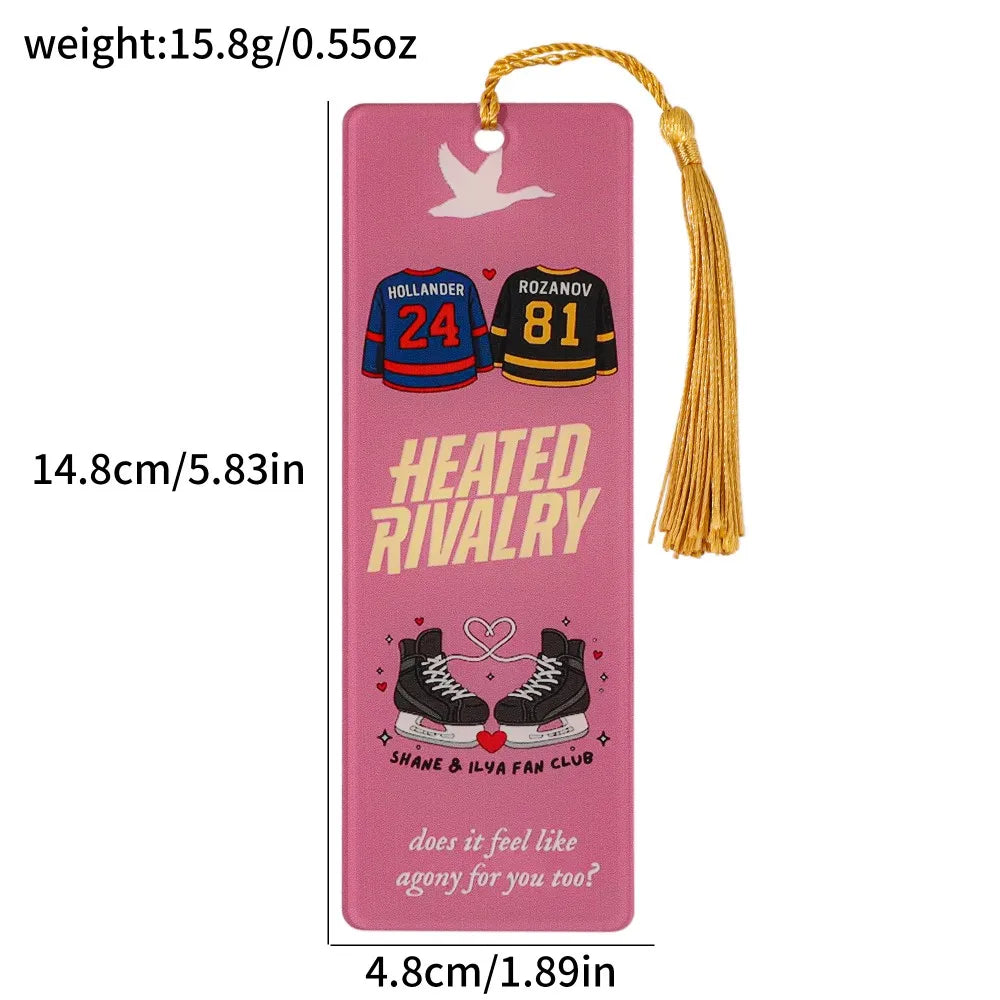 Heated Rivalry Acrylic Bookmarks - Premium Character Bookmarks Set