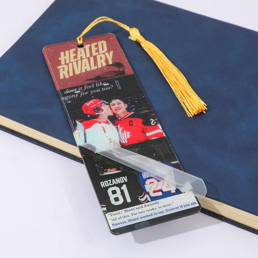 Heated Rivalry Acrylic Bookmarks - Premium Character Bookmarks Set