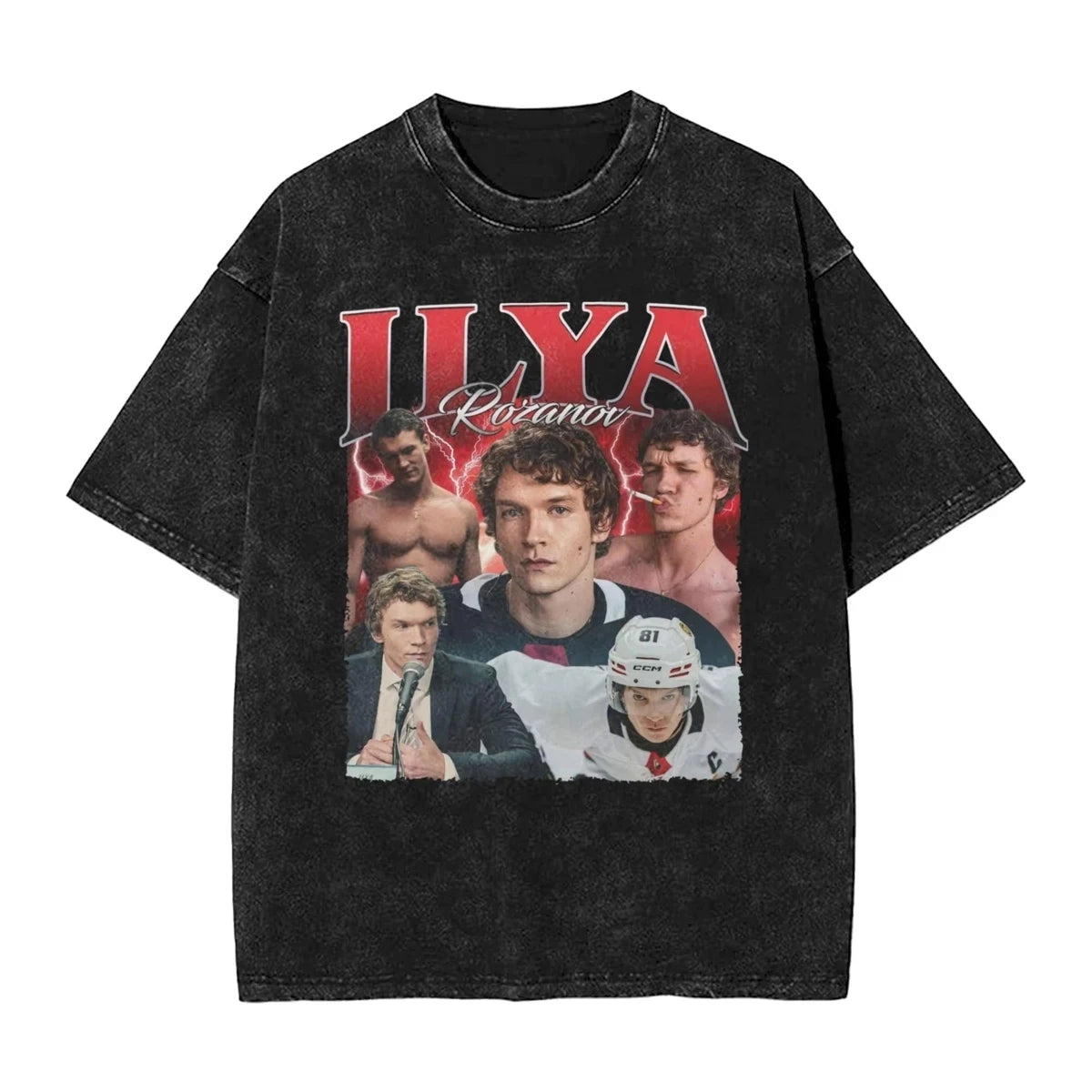 Heated Rivalry Graphic T-Shirt - Shane Hollander & Ilya Rozanov Tee | Book Merch