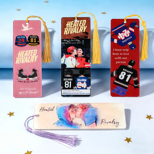 Heated Rivalry Acrylic Bookmarks - Premium Character Bookmarks Set