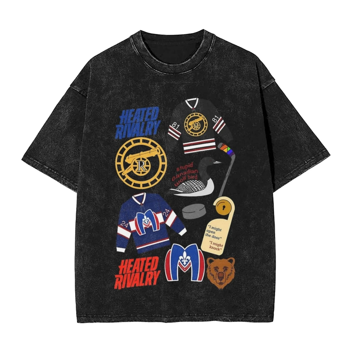 Heated Rivalry Graphic T-Shirt - Shane Hollander & Ilya Rozanov Tee | Book Merch