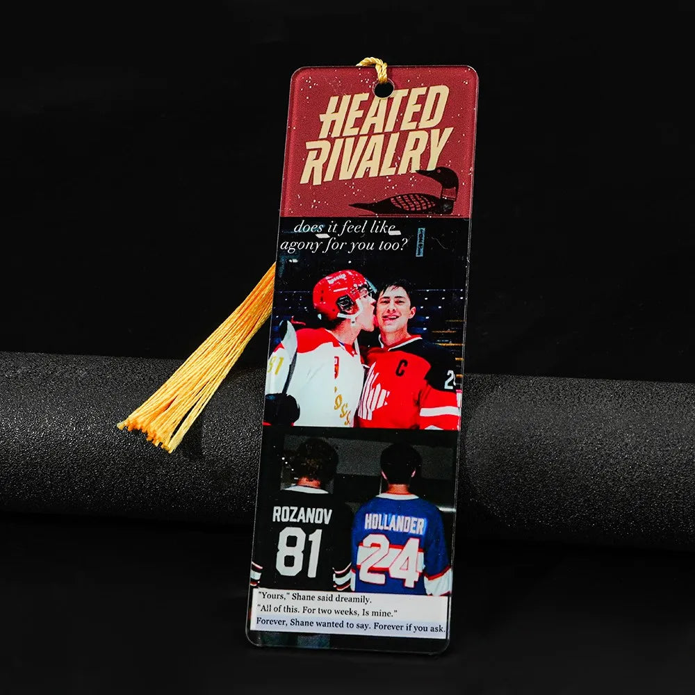 Heated Rivalry Acrylic Bookmarks - Premium Character Bookmarks Set