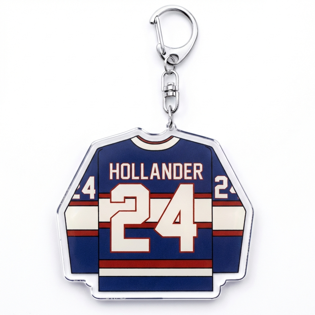 Heated Rivalry Keychain - Mini Jersey Keyrings | Rozanov Hollander 24