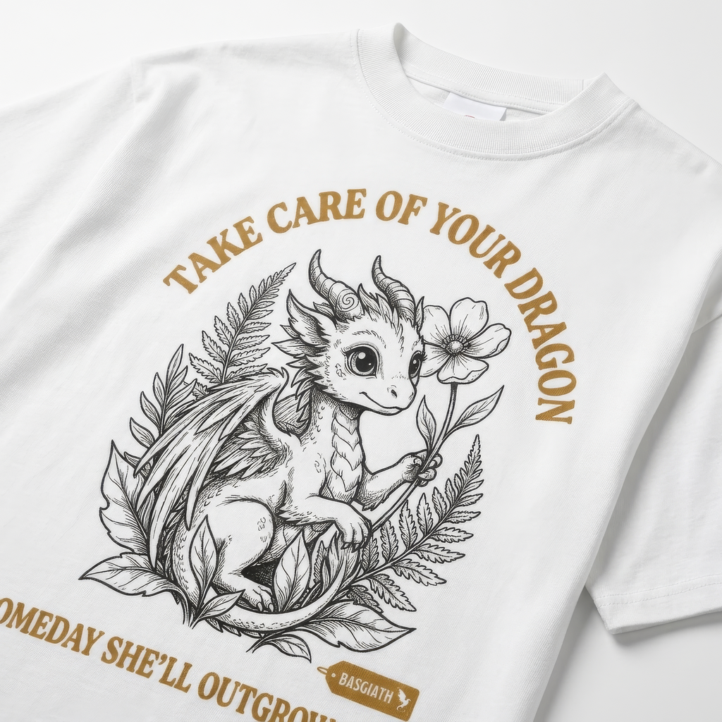 Take Care of Your Dragon Oversized Tee | Fourth Wing