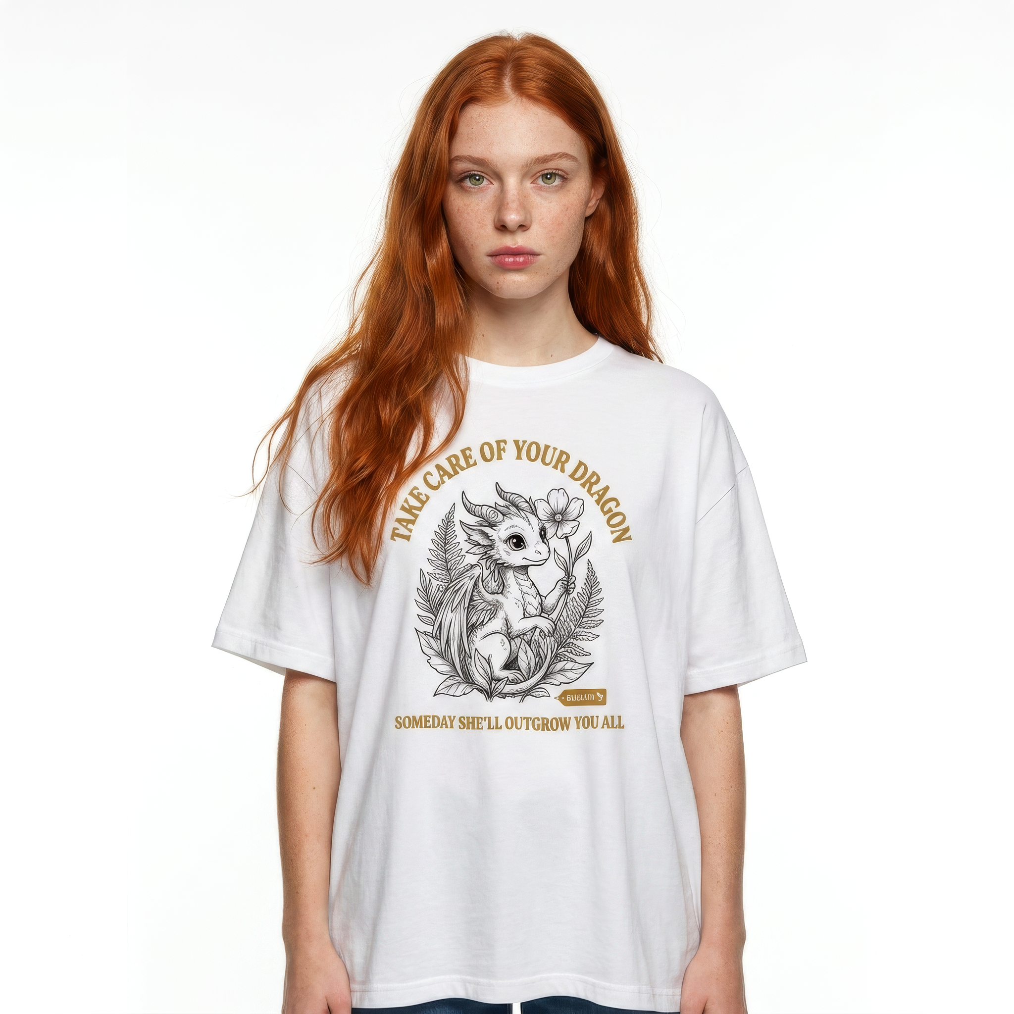 Take Care of Your Dragon Oversized Tee | Fourth Wing